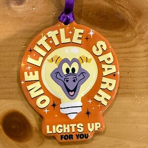 Disney Figment,  'One Little Spark' Light-Up Party Ornament with Purple Ribbon